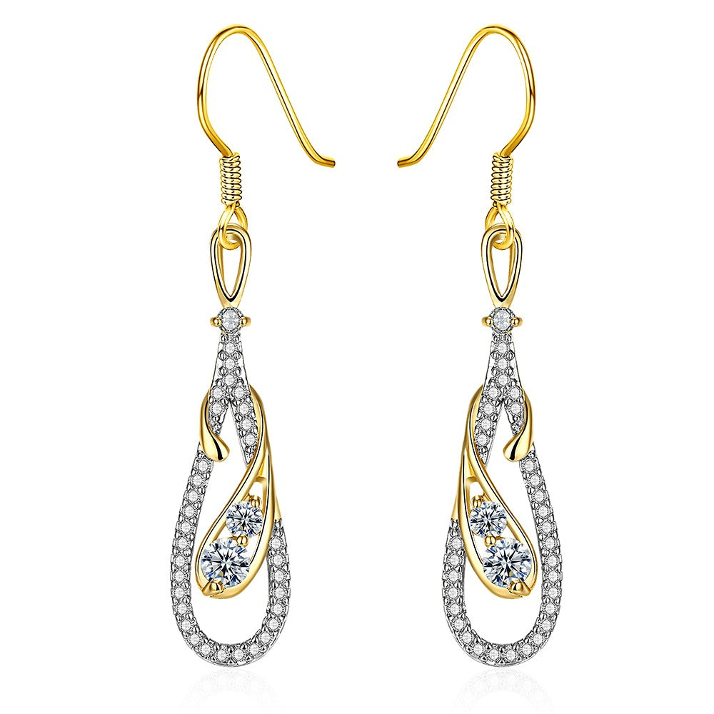 Brass With Plated Fashion Jewelry Earrings