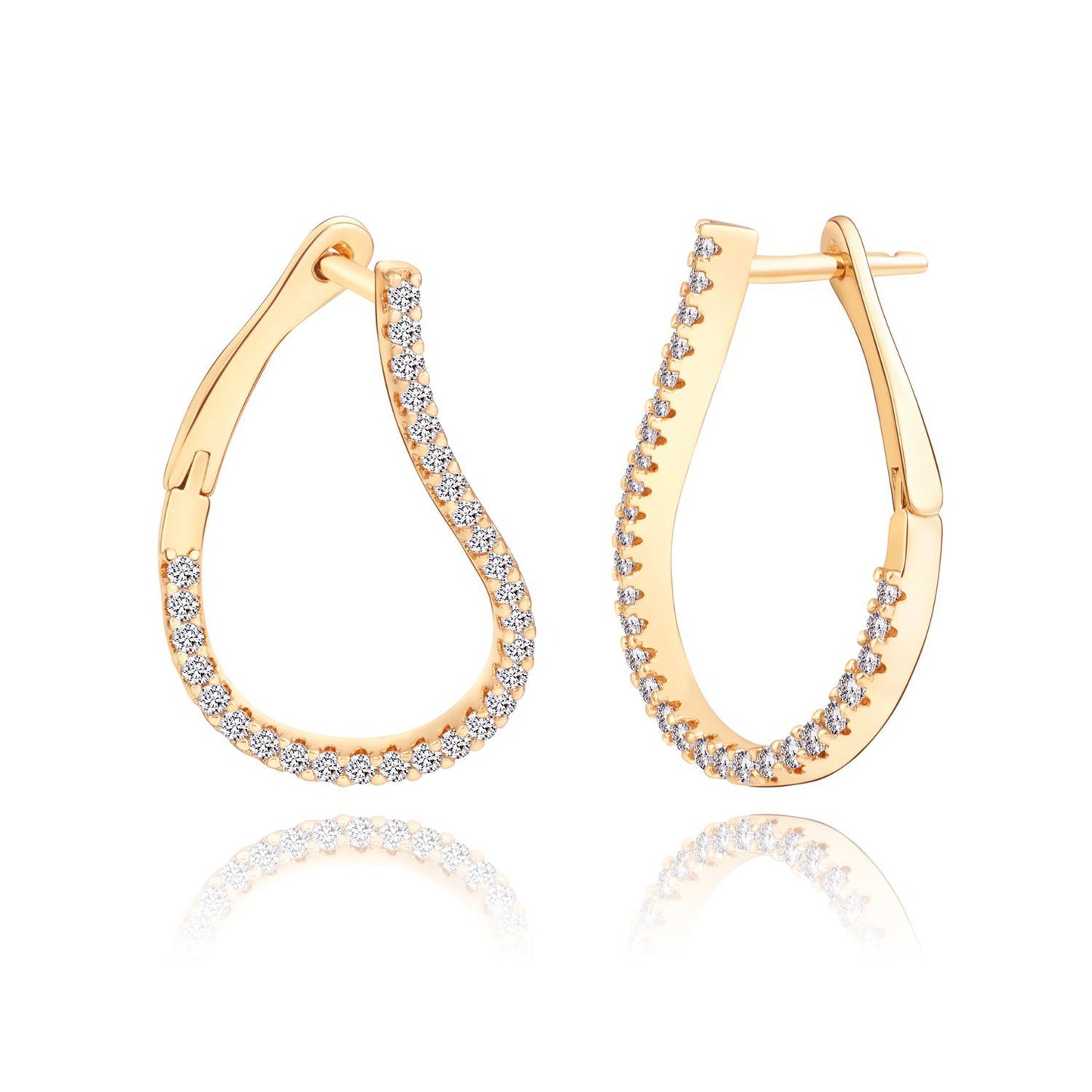 Brass With Plated Fashion Jewelry Earrings