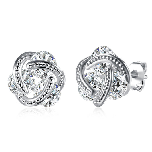 Brass With Plated Fashion Jewelry Earrings