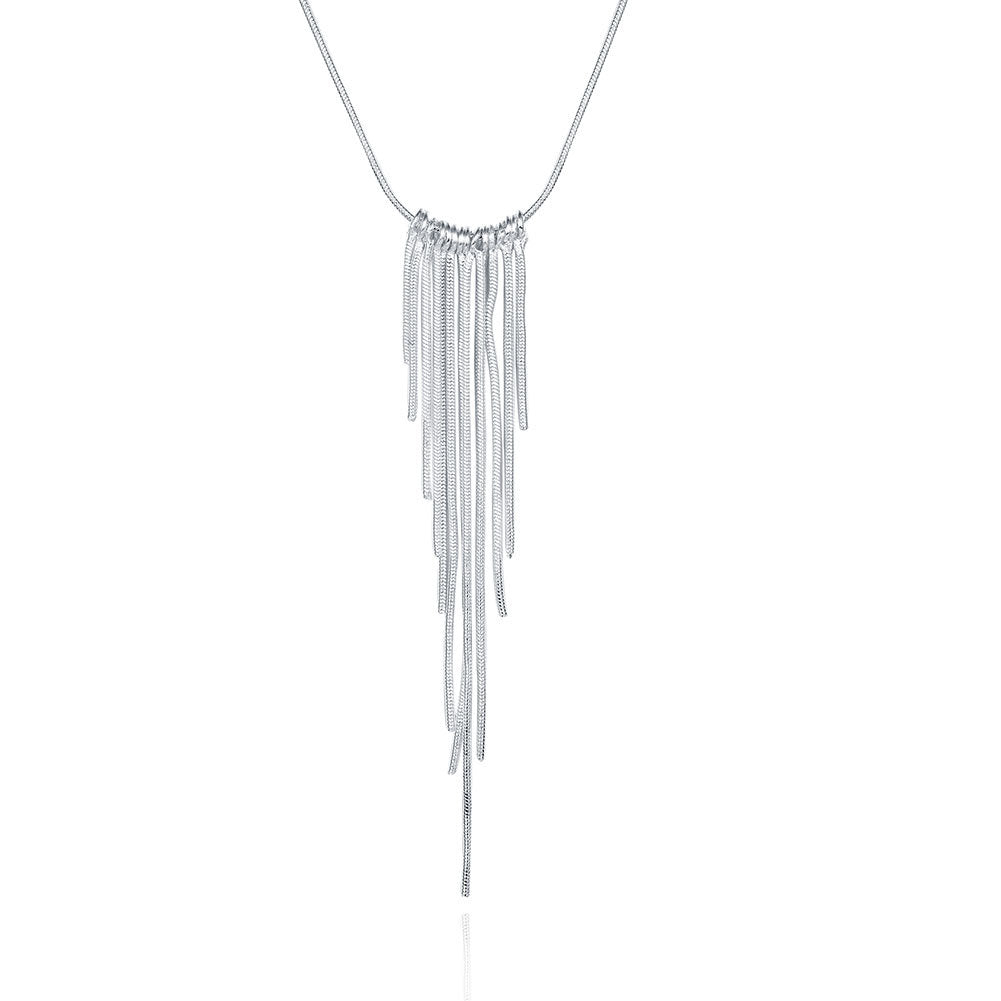 Brass With Plated Fashion Jewelry Necklace