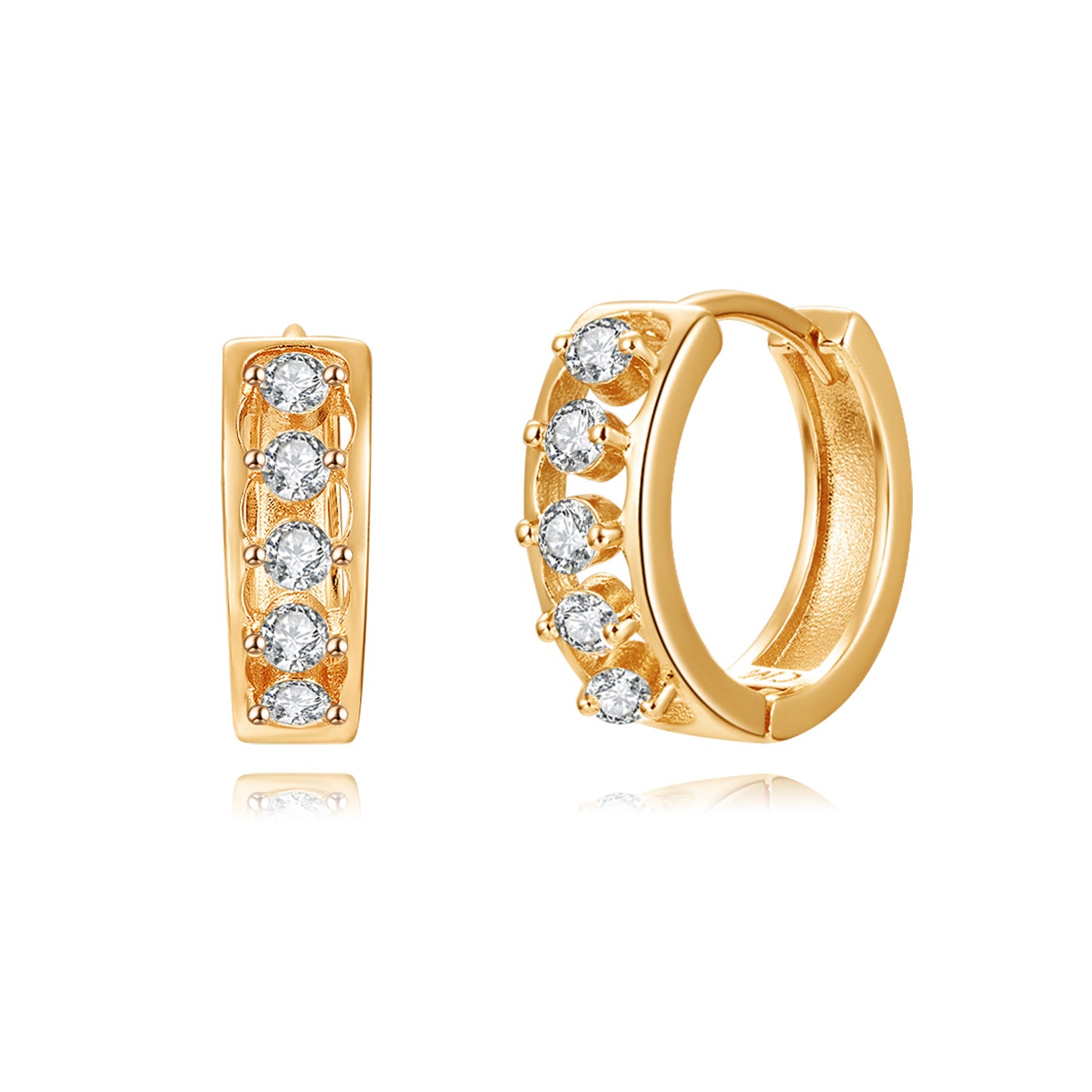 Brass With Plated Fashion Jewelry Earrings