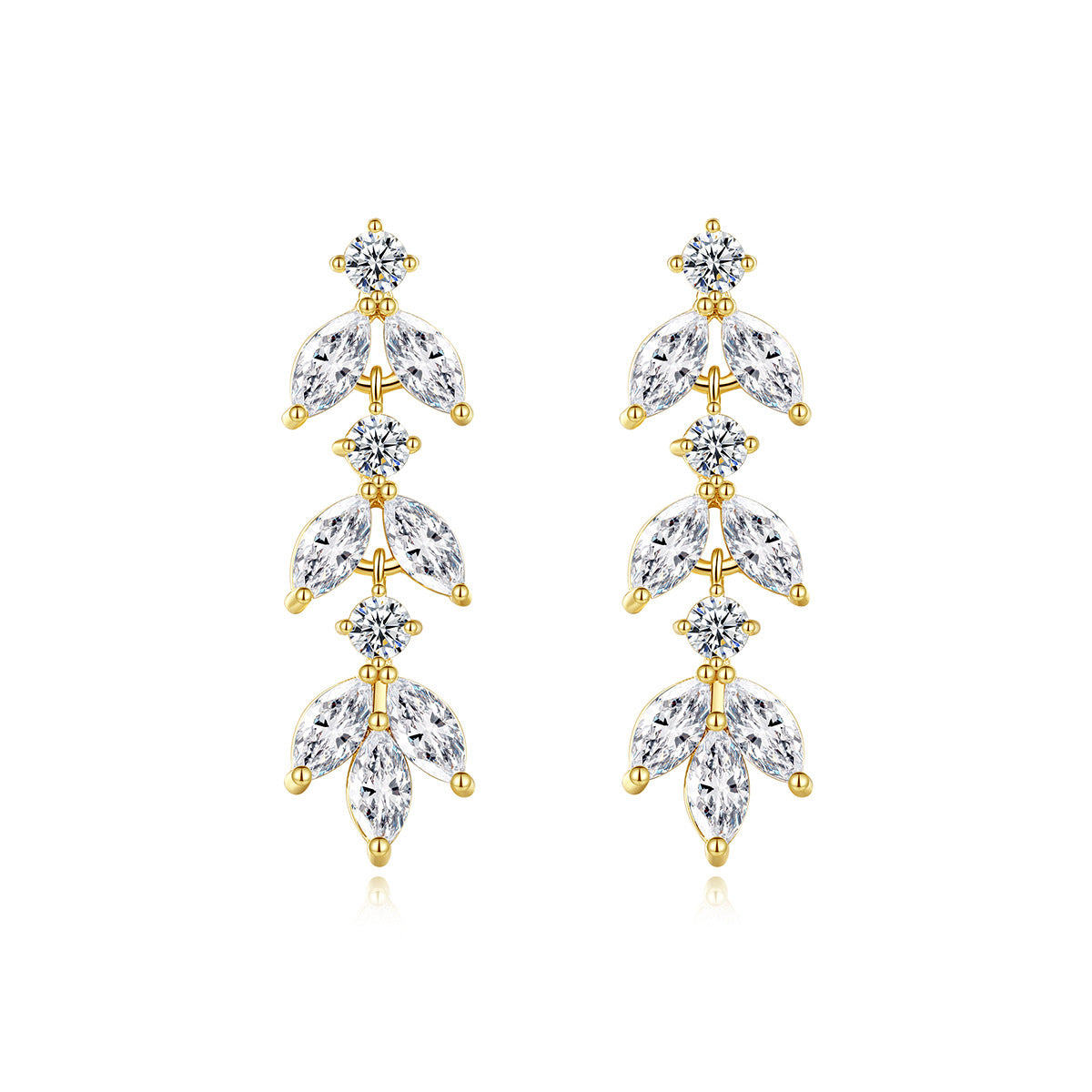 Copper With Plated Fashion Jewelry Earrings