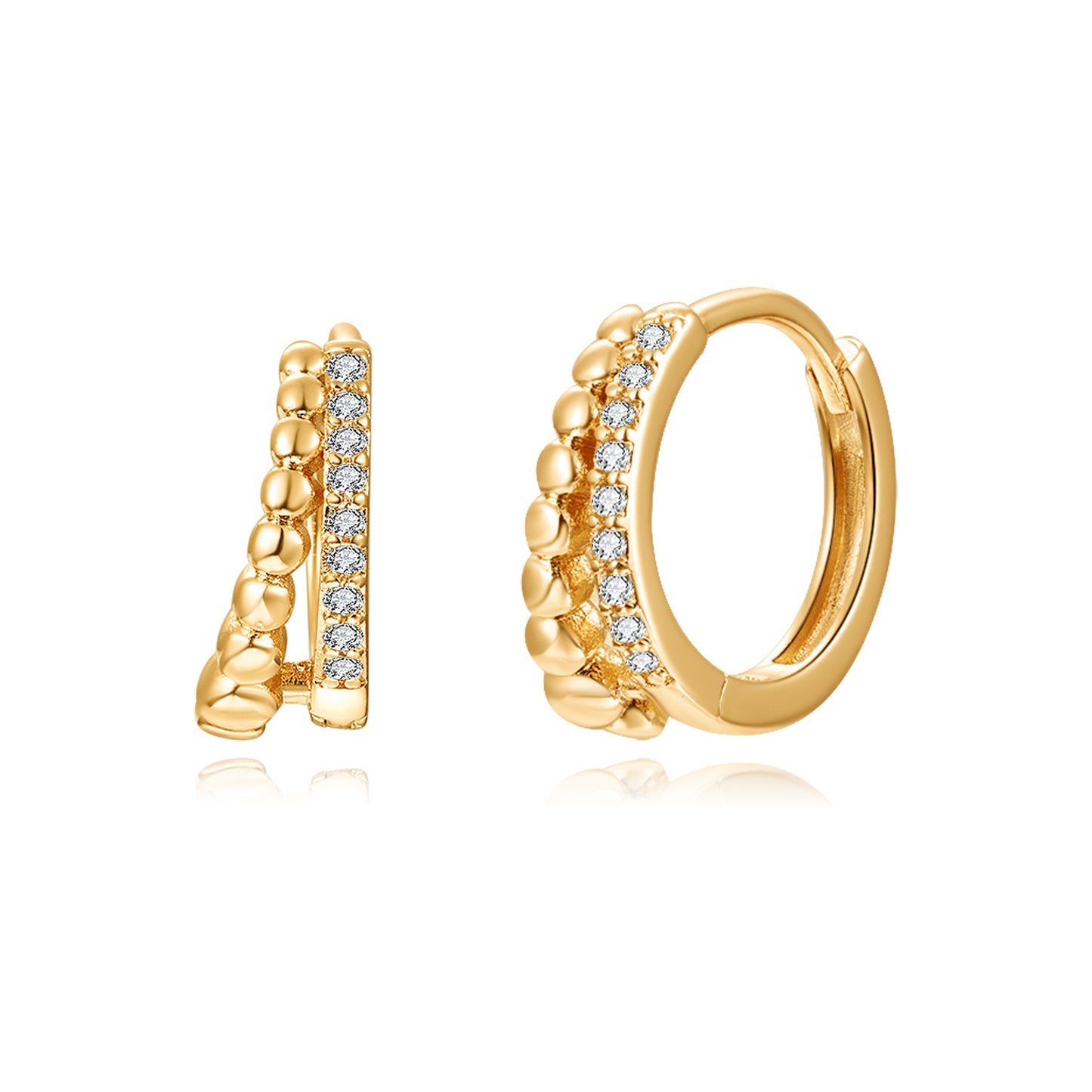 Brass With Plated Fashion Jewelry Earrings