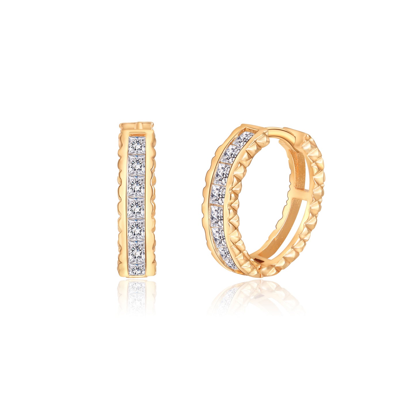 Brass With Plated Fashion Jewelry Earrings