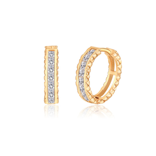 Brass With Plated Fashion Jewelry Earrings