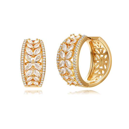 Brass With Plated Fashion Jewelry Earrings