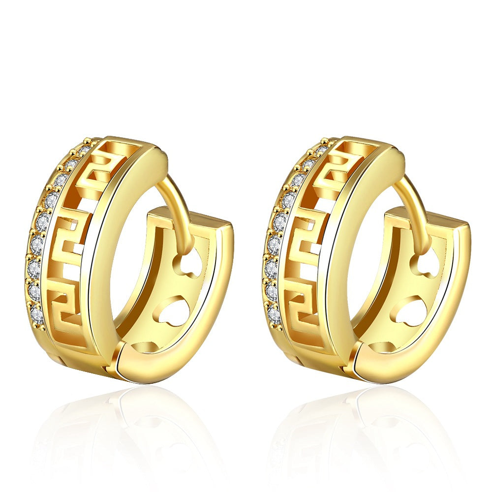 Brass With Plated Fashion Jewelry Earrings