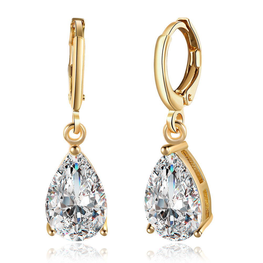 Brass With Plated Fashion Jewelry Earrings
