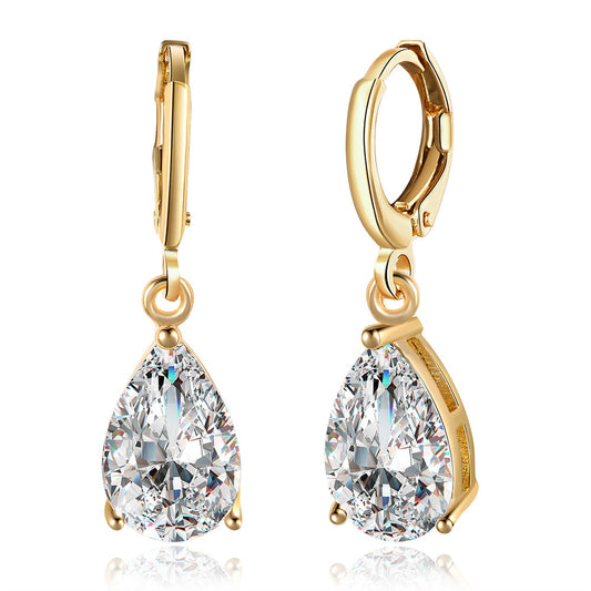 Brass With Plated Fashion Jewelry Earrings