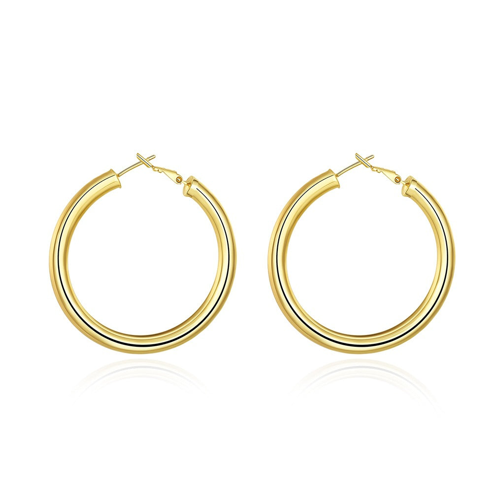 Brass With Plated Fashion Jewelry Earrings