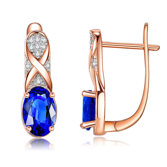 Brass With Plated Fashion Jewelry Earrings