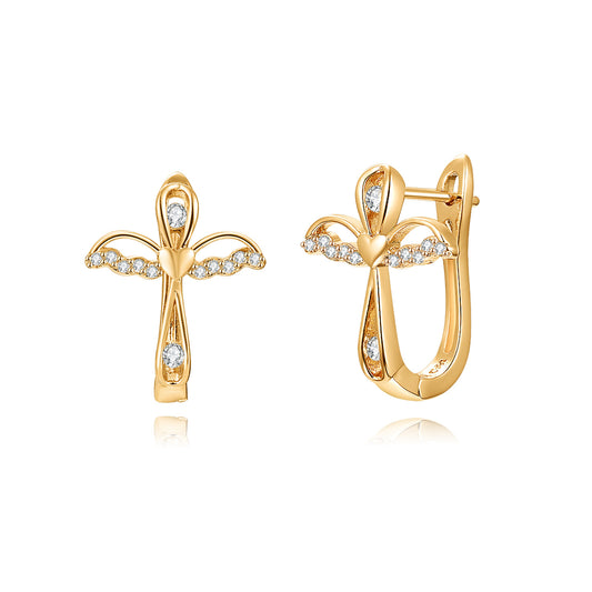 Brass With Plated Fashion Jewelry Earrings