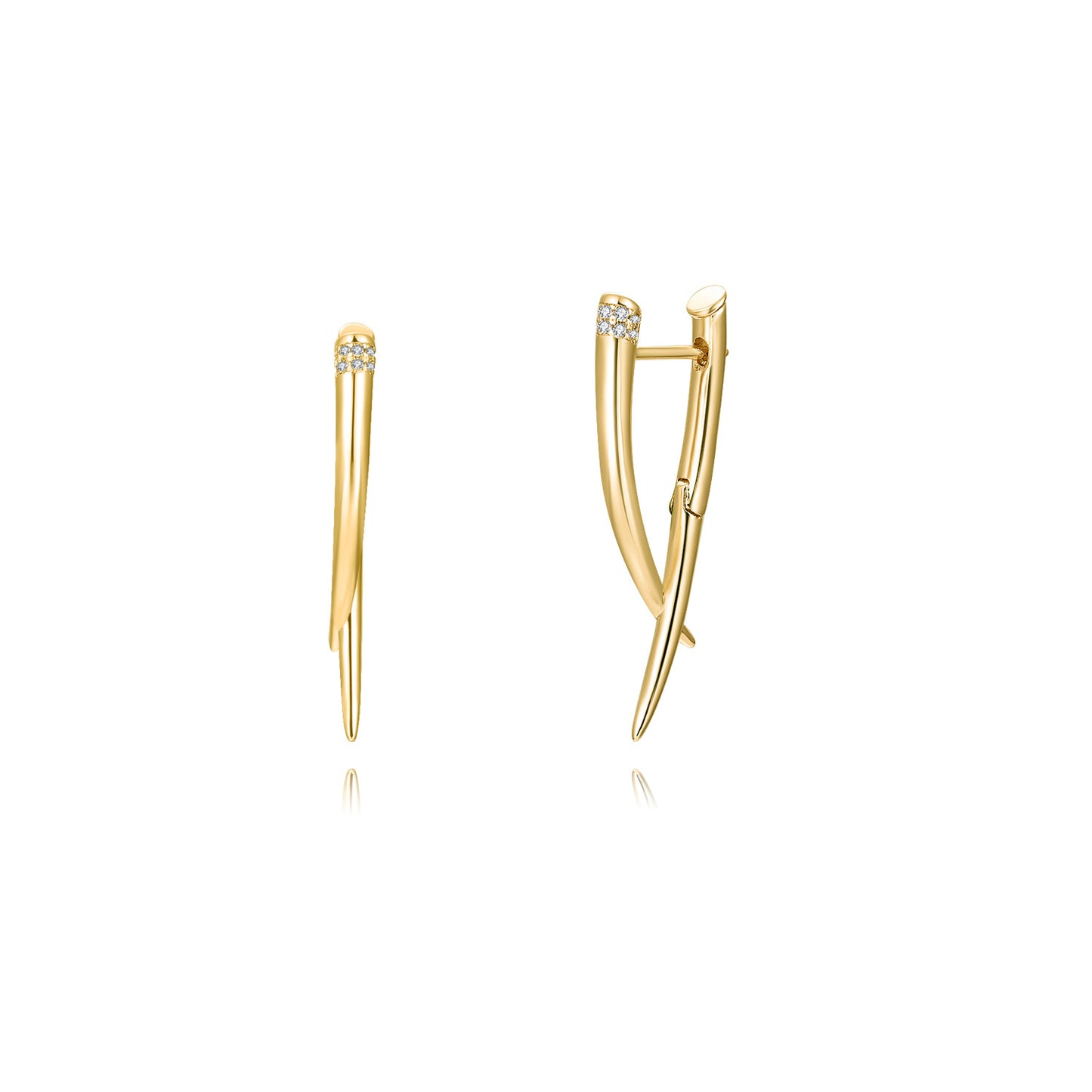 Brass With Plated Fashion Jewelry Earrings