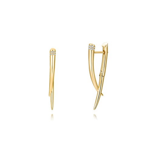 Brass With Plated Fashion Jewelry Earrings