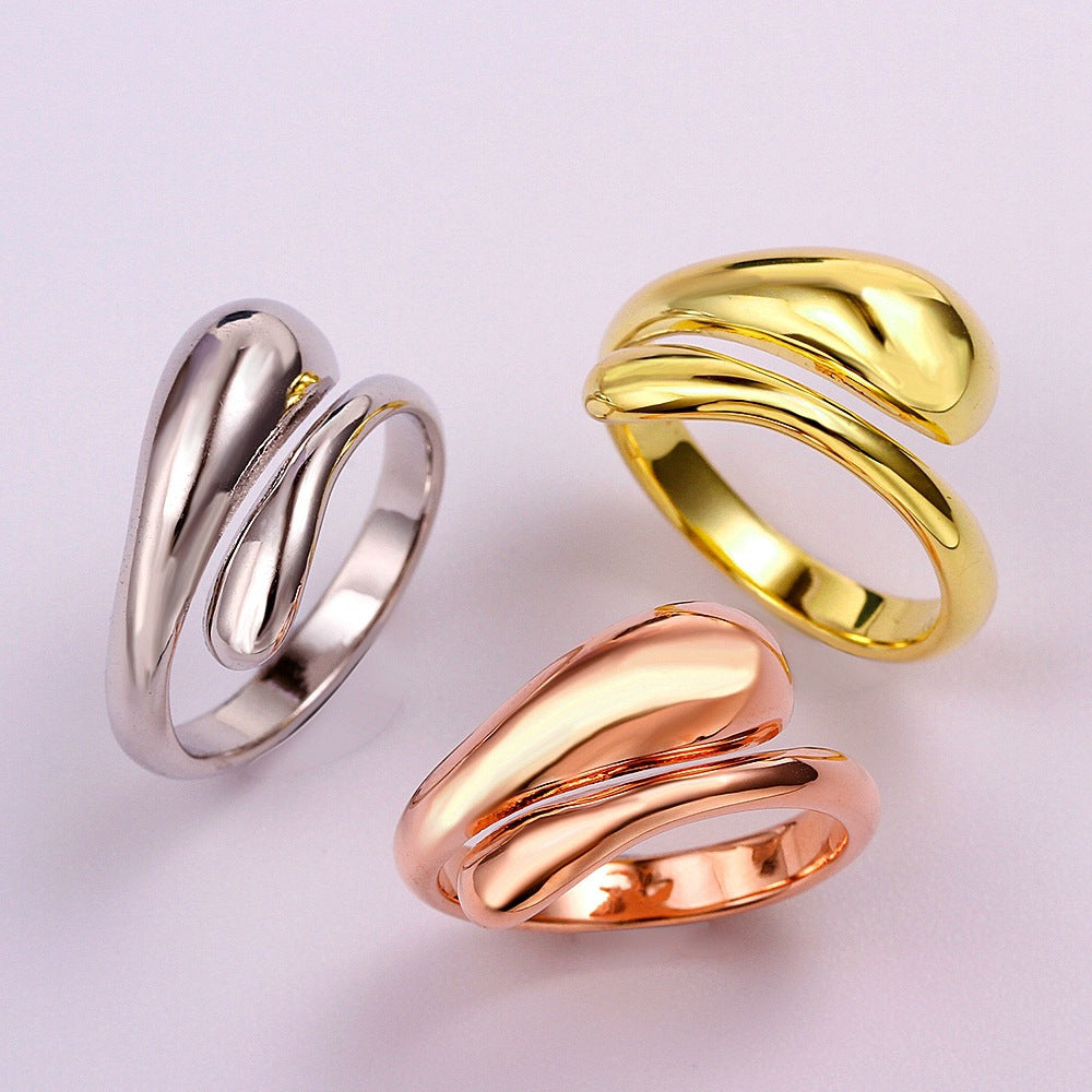 Copper With Plated Fashion Ring