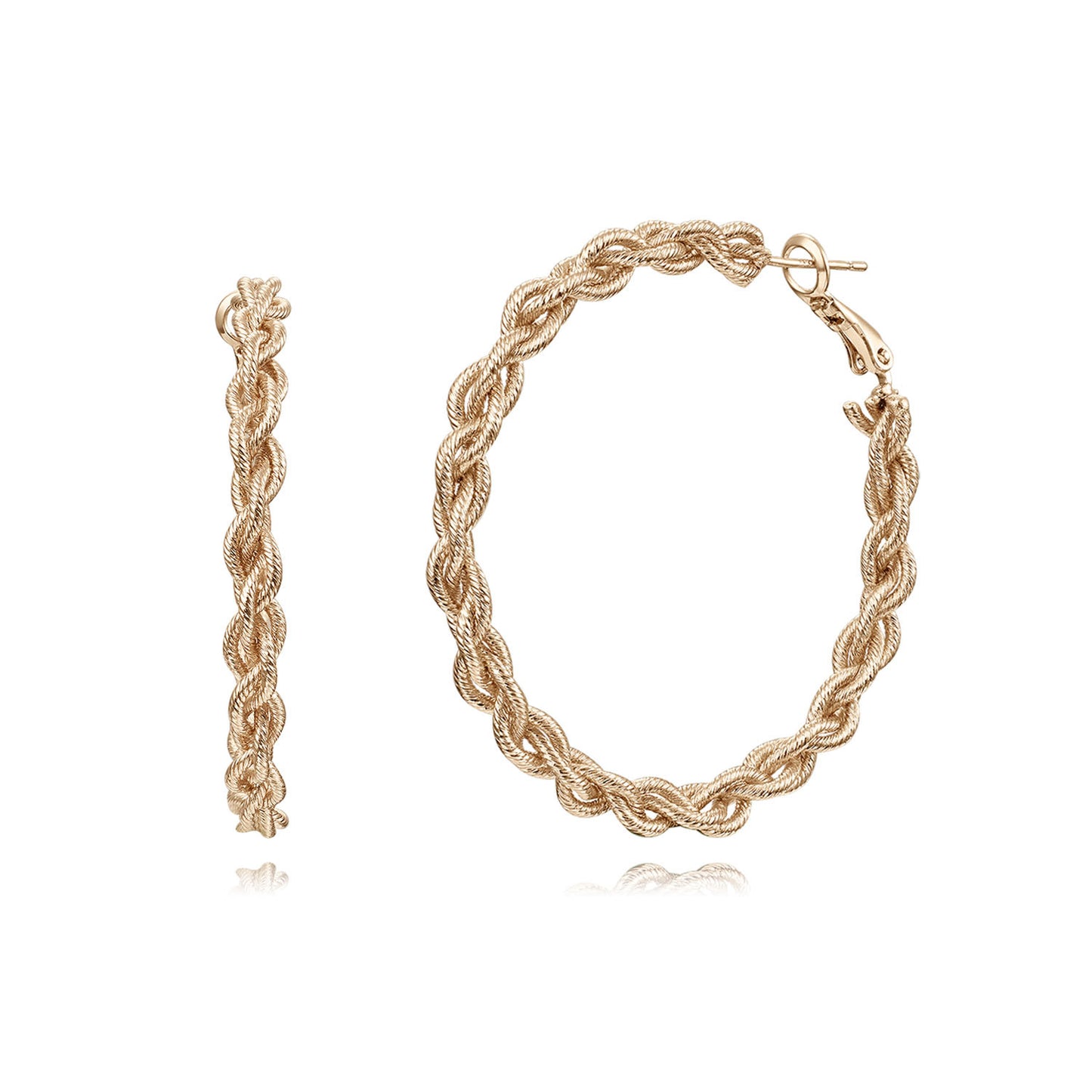 Brass With Plated Fashion Jewelry Earrings