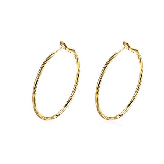 Brass With Plated Fashion Jewelry Earrings