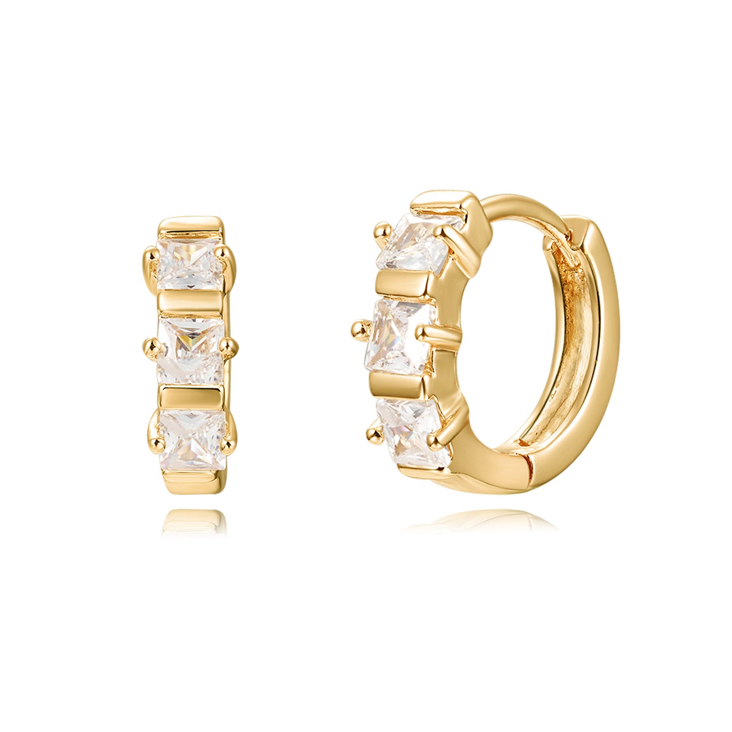 Brass With Plated Fashion Jewelry Earrings