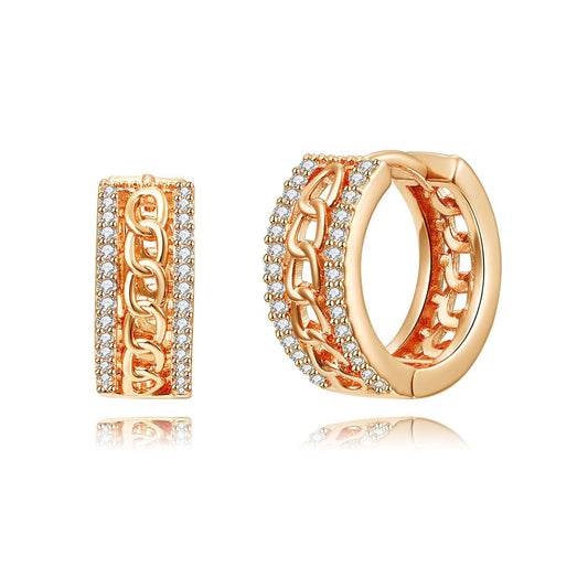 Brass With Plated Fashion Jewelry Earrings