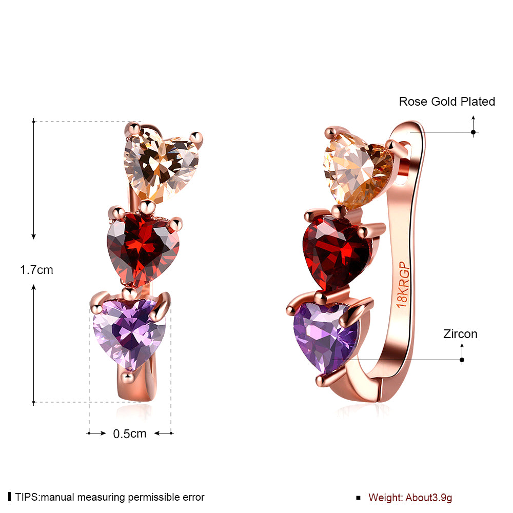 Brass With Plated Fashion Jewelry Earrings