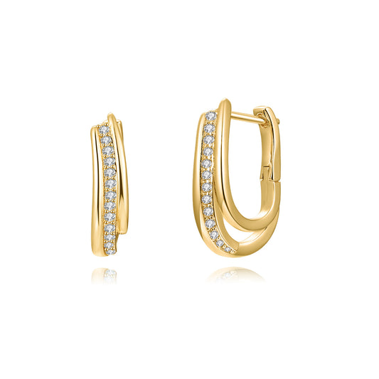 Brass With Plated Fashion Jewelry Earrings