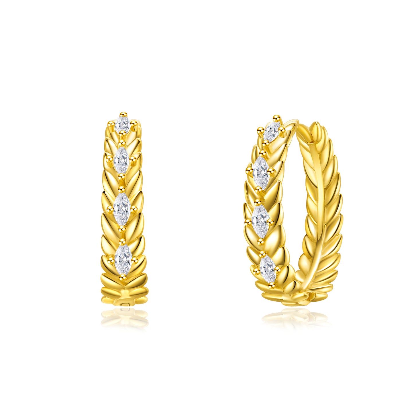 Brass With Plated Fashion Jewelry Earrings