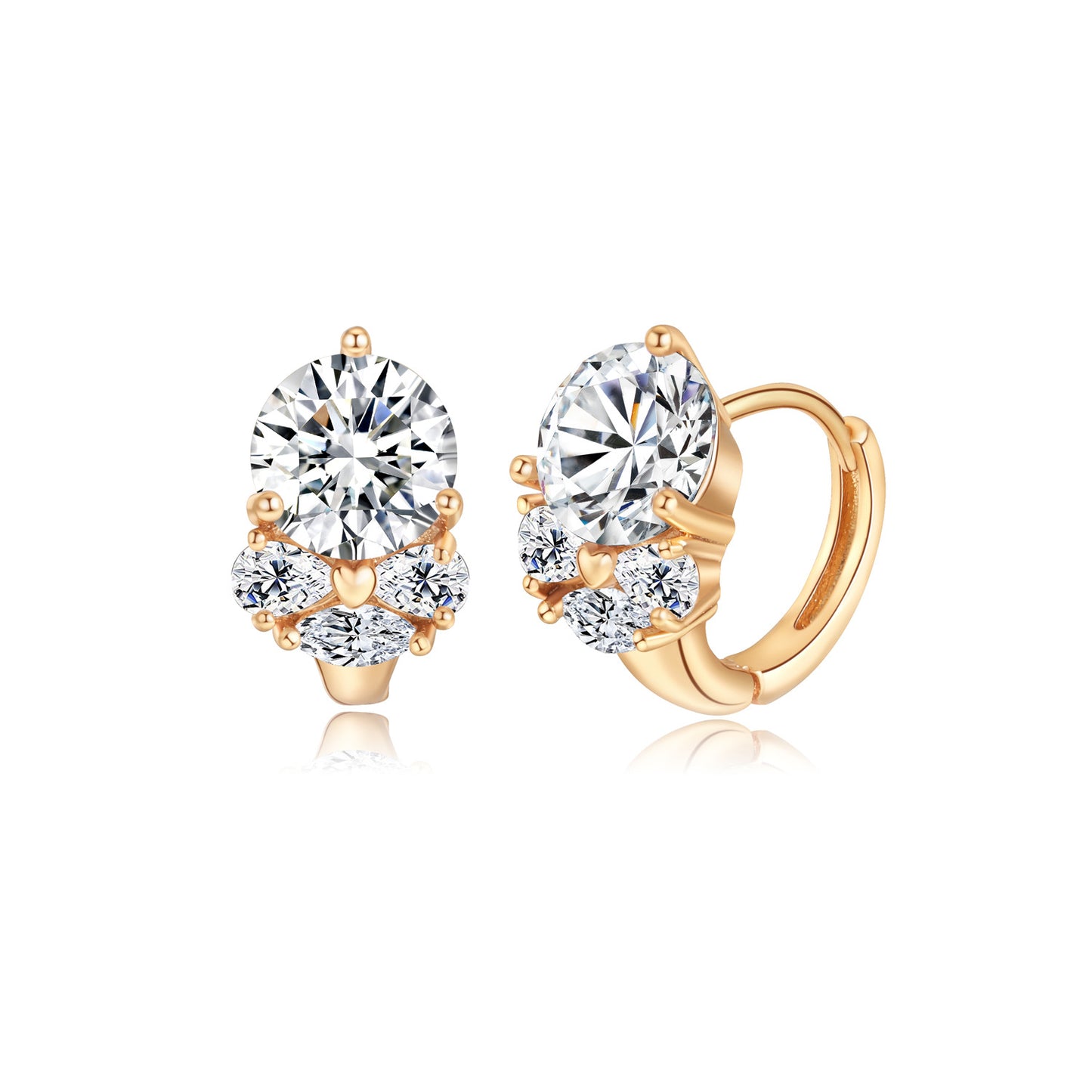 Brass With Plated Fashion Jewelry Earrings
