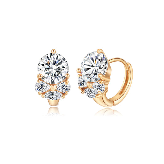 Brass With Plated Fashion Jewelry Earrings