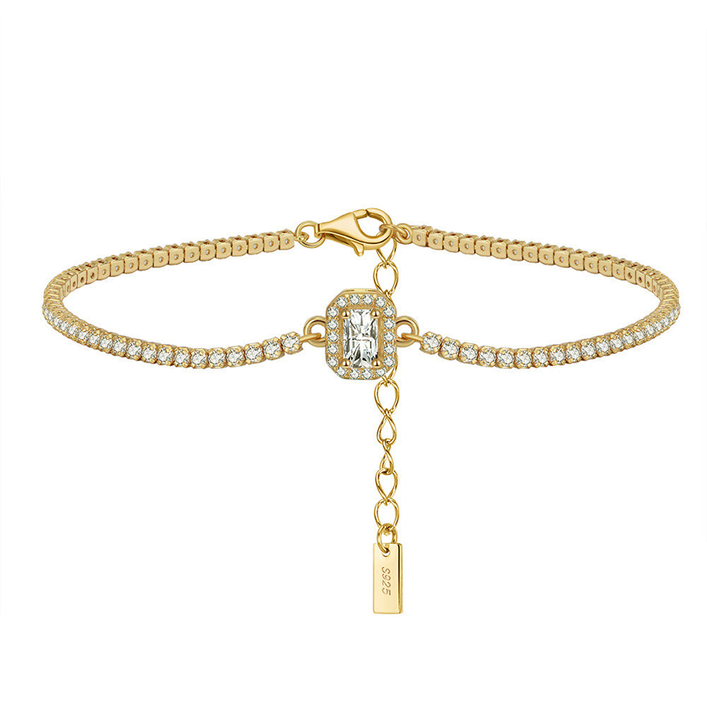 925 Sterling Silver Tennis Bracelet Extension Chain