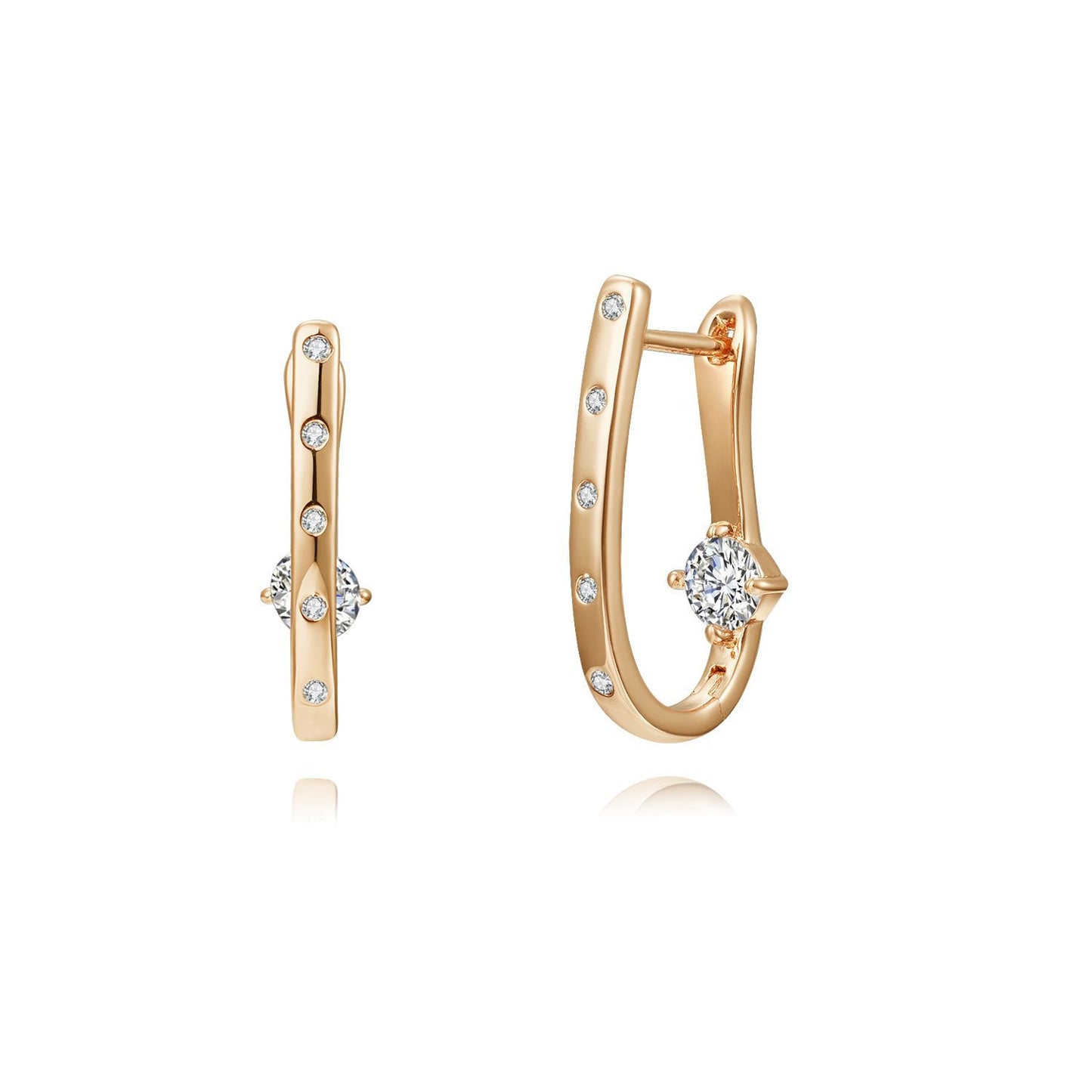 Brass With Plated Fashion Jewelry Earrings