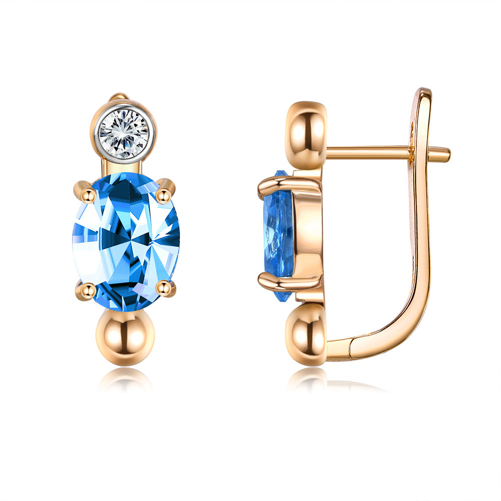 Brass With Plated Fashion Jewelry Earrings