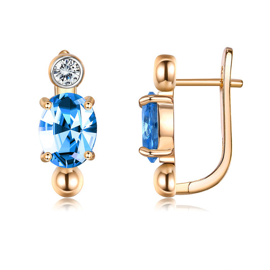 Brass With Plated Fashion Jewelry Earrings