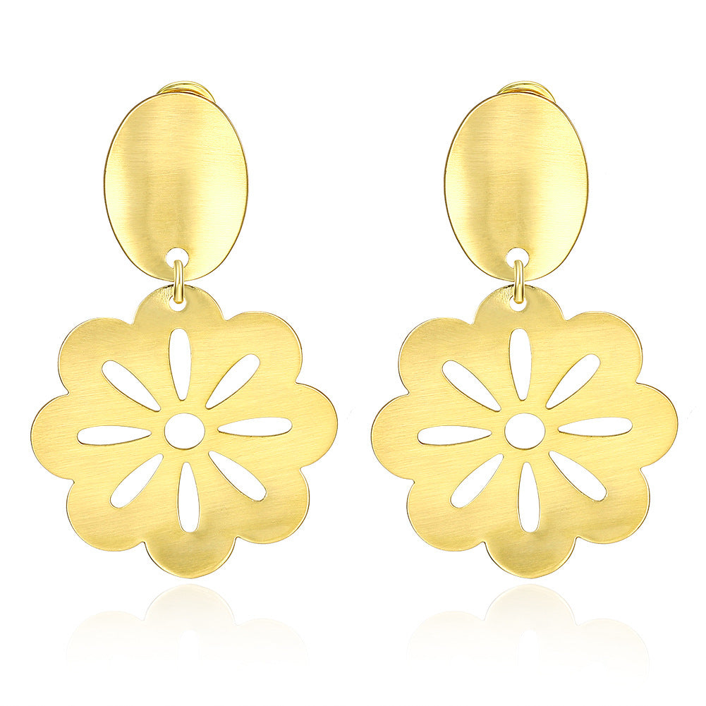 Brass With Plated Fashion Jewelry Earrings