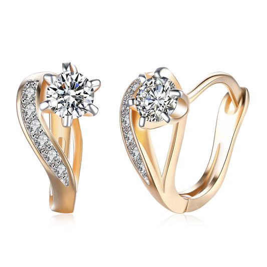 Brass With Plated Fashion Jewelry Earrings