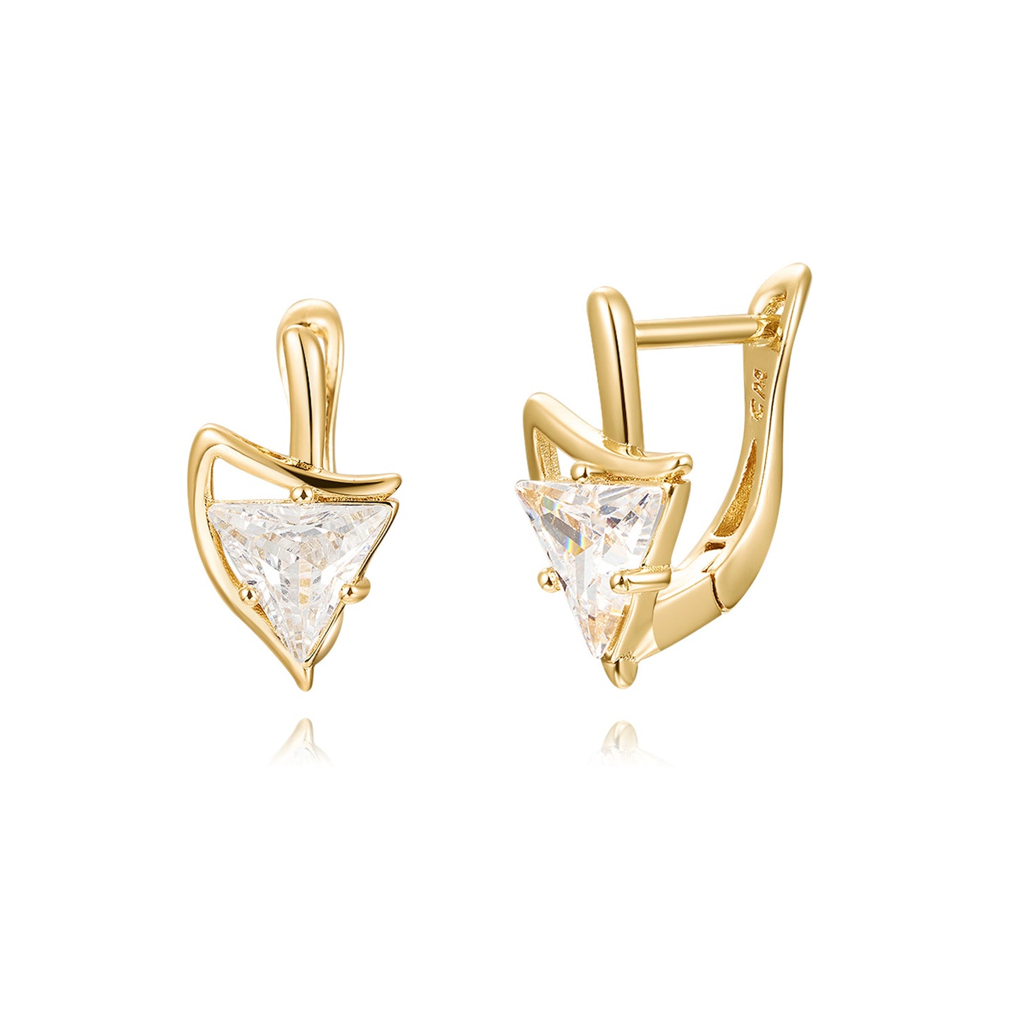 Brass With Plated Fashion Jewelry Earrings