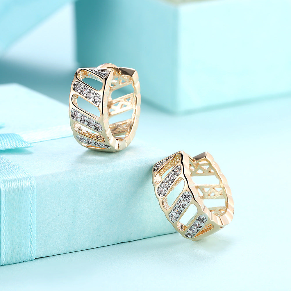 Brass With Plated Fashion Jewelry Earrings