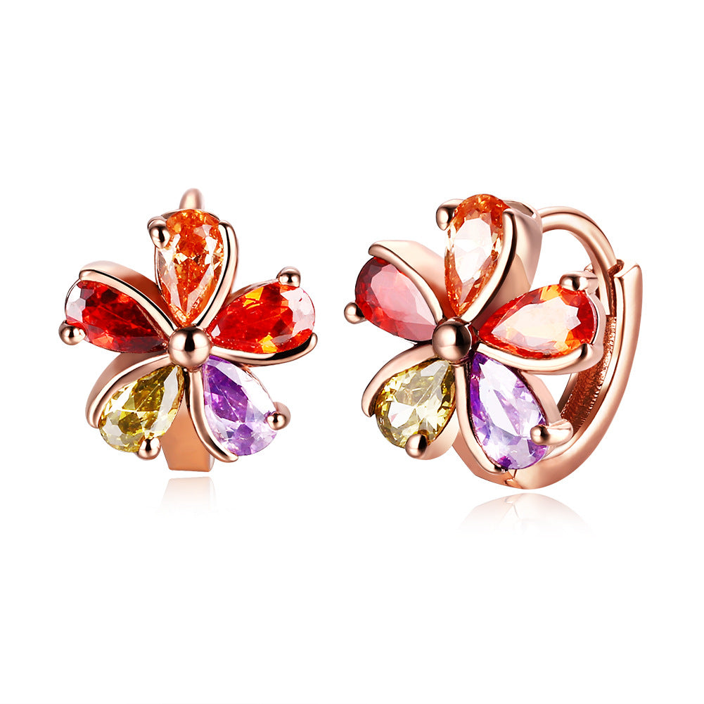 Brass With Plated Fashion Jewelry Earrings
