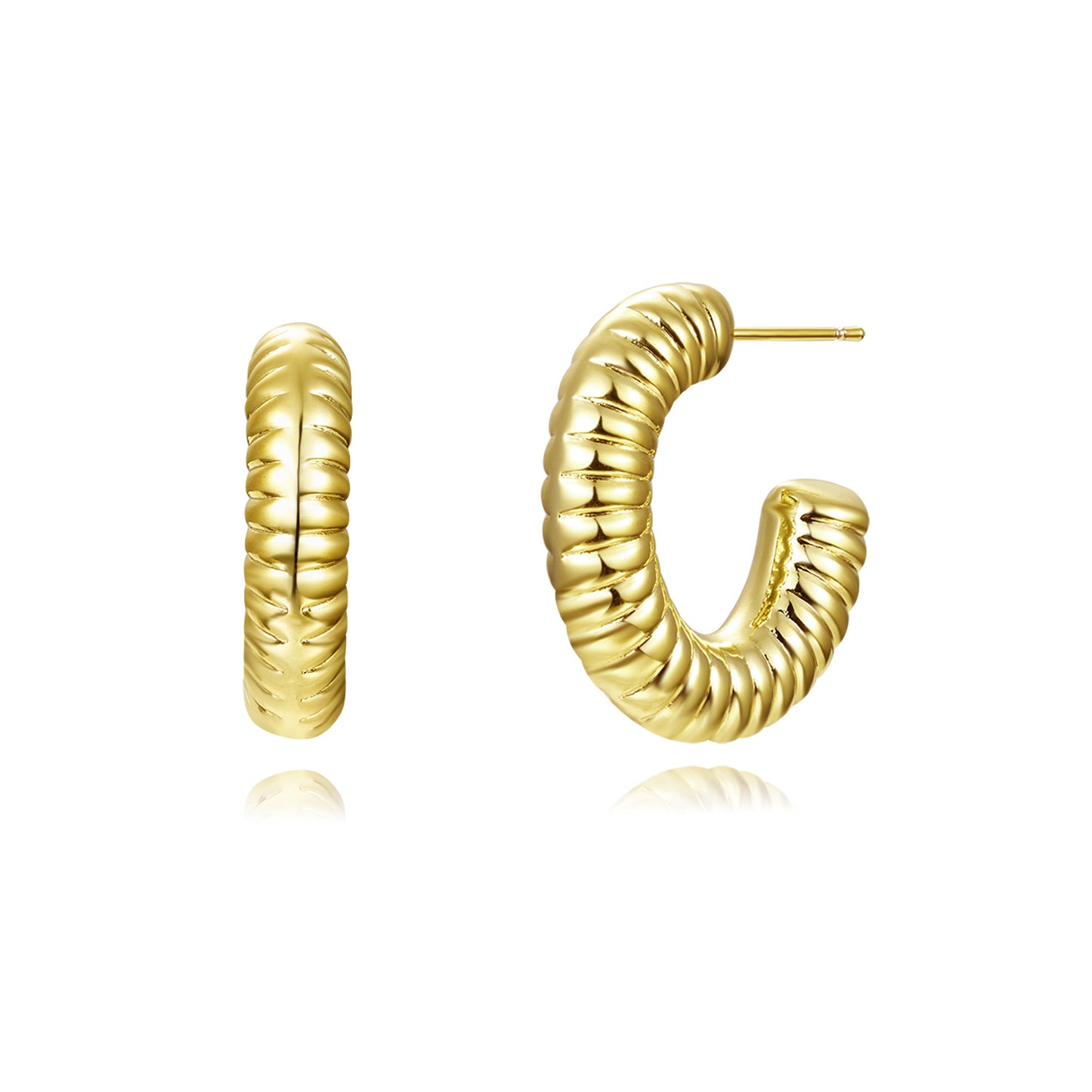 Brass With Plated Fashion Jewelry Earrings