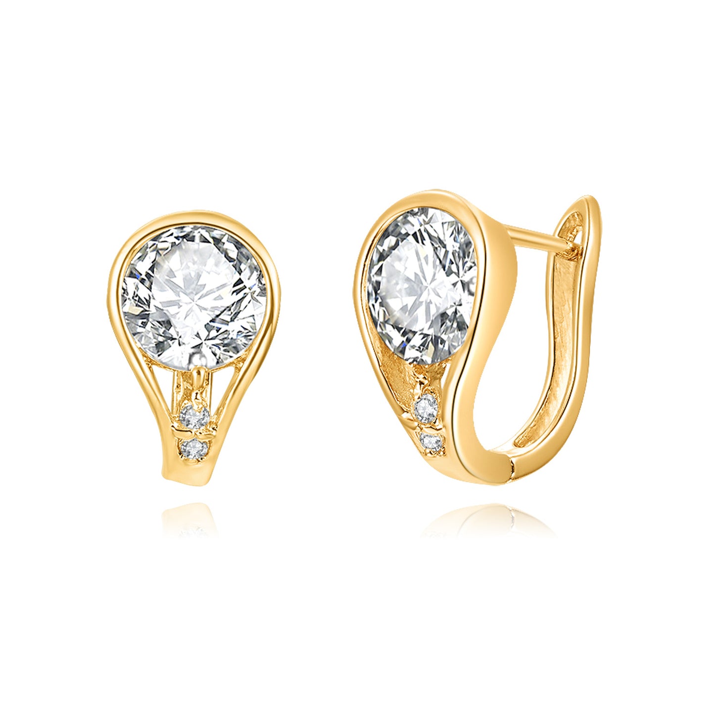Brass With Plated Fashion Jewelry Earrings