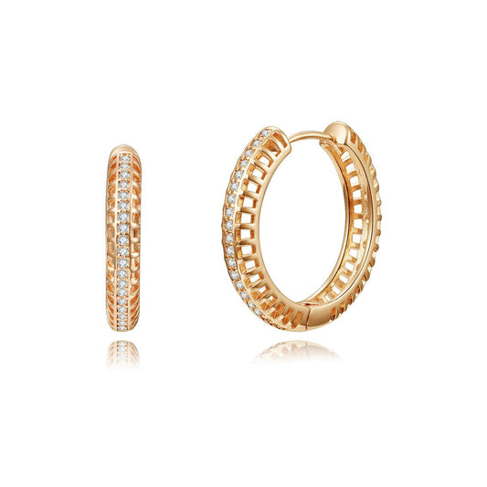 Brass With Plated Fashion Jewelry Earrings