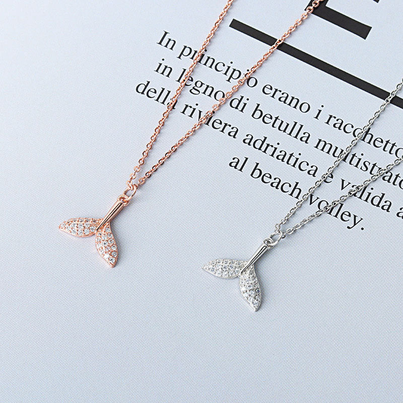 925 Sterling Silver Fashion Mermaid Necklace