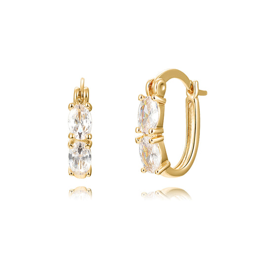 Brass With Plated Fashion Jewelry Earrings