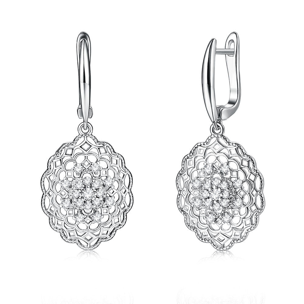 Brass With Plated Fashion Jewelry Earrings
