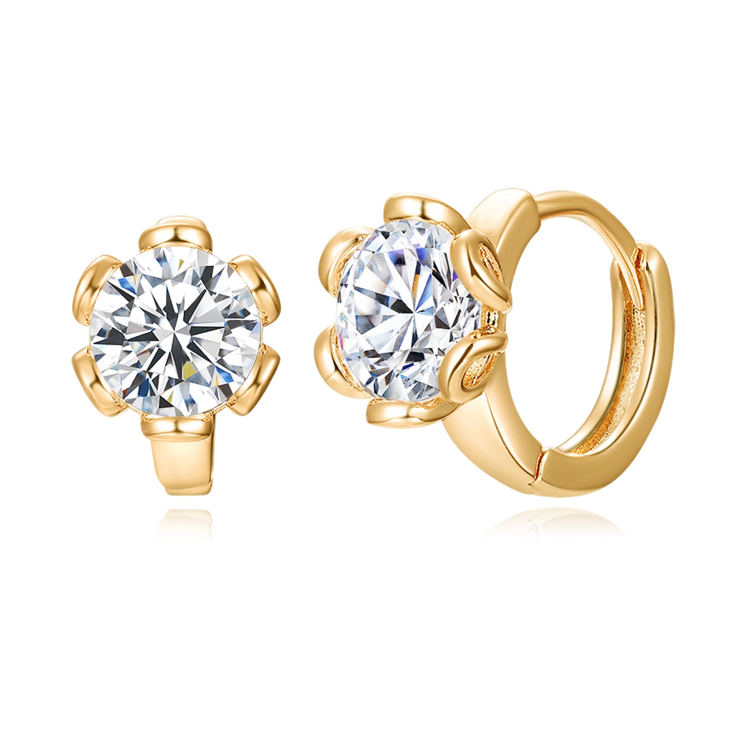 Brass With Plated Fashion Jewelry Earrings