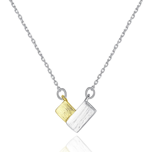 925 Sterling Silver Heart Necklace Fashion Jewelry Gift for Women Girls