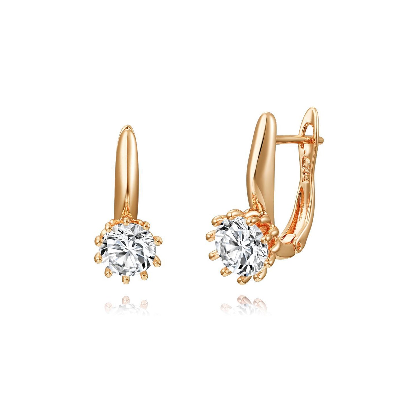 Brass With Plated Fashion Jewelry Earrings