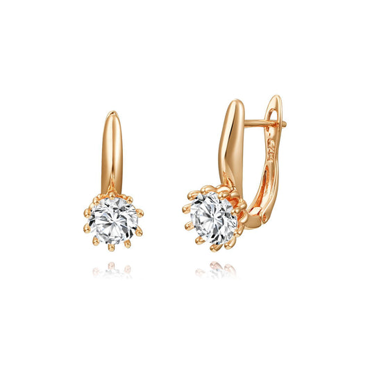 Brass With Plated Fashion Jewelry Earrings
