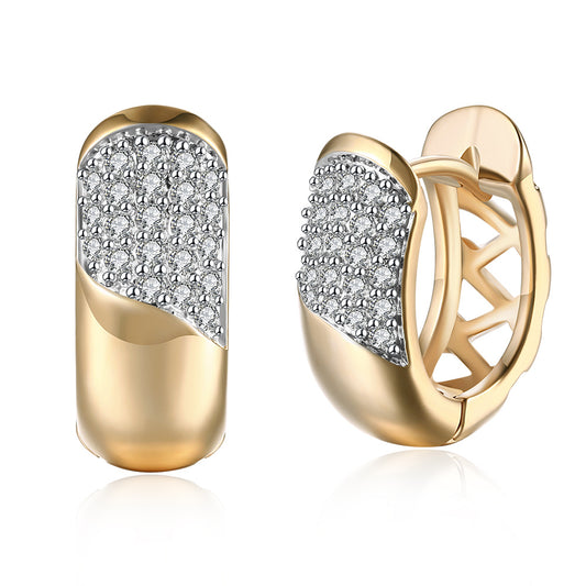 Brass With Plated Fashion Jewelry Earrings