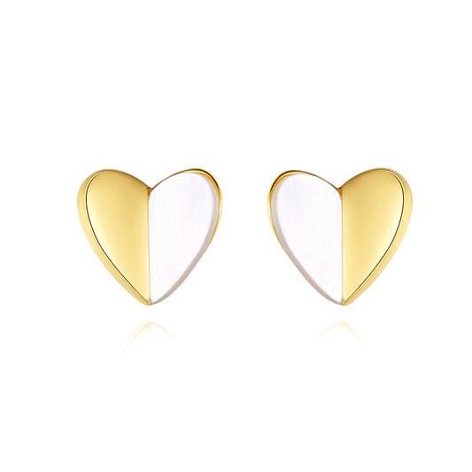 925 Sterling Silver Heart Earrings Fashion Jewelry Gift for Women Girls