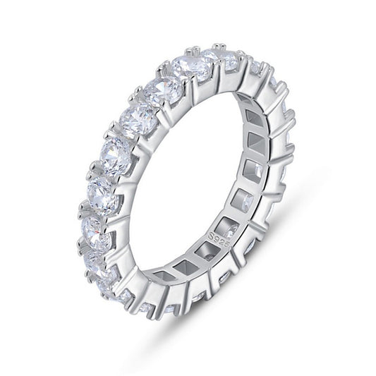 925 Sterling Silver Tennis Ring